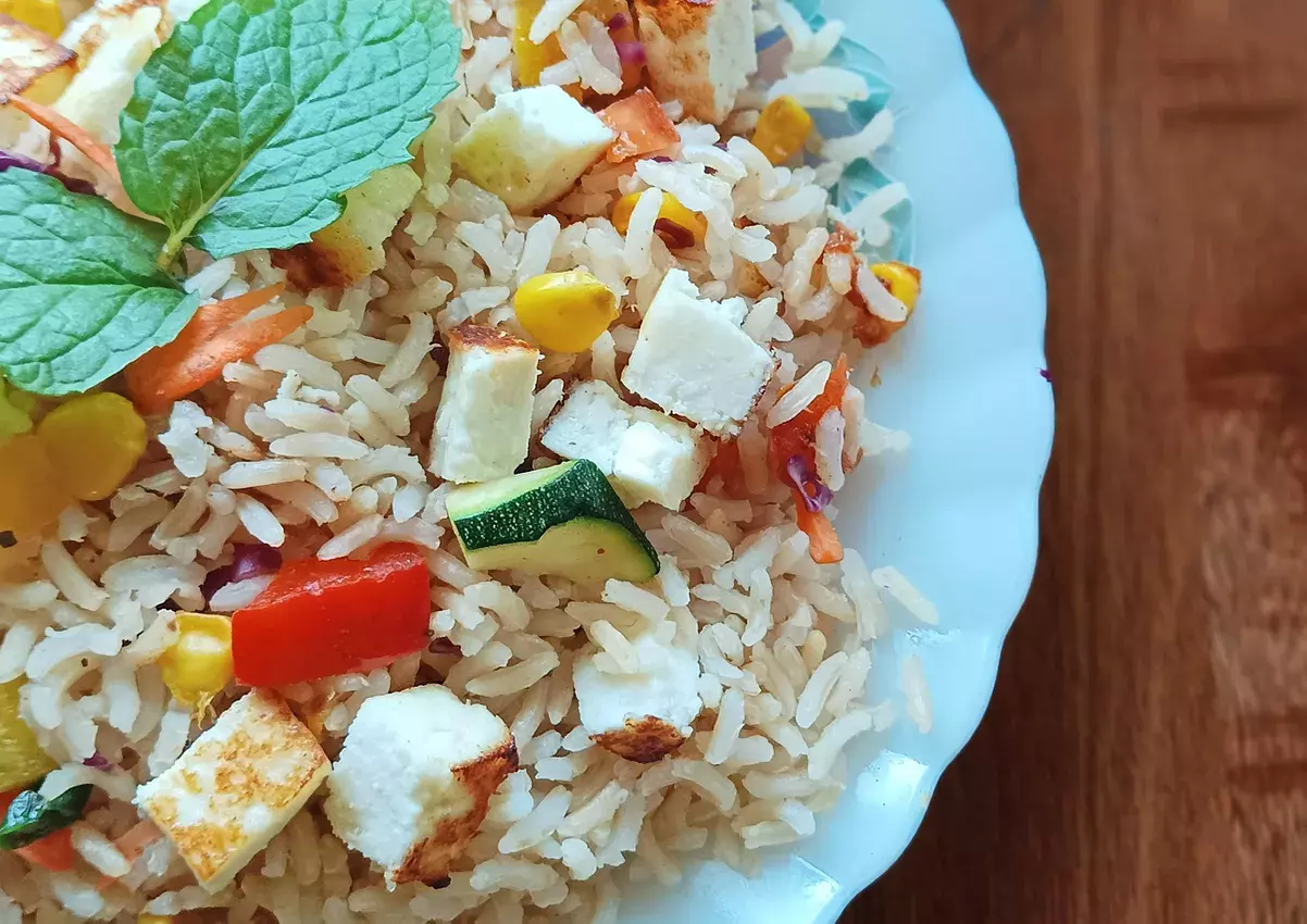 Brown Rice Vegetable Salad